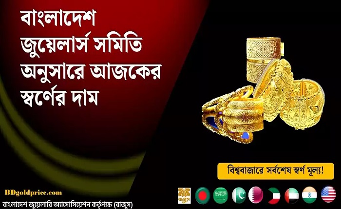 বাজুস আজকের সোনার দাম