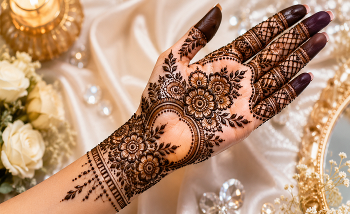 stylish instagram stylish royal front hand mehndi design
